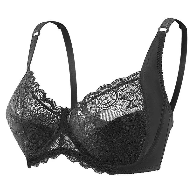 European and American Large Lace G Cup Bra with Steel Ring Large