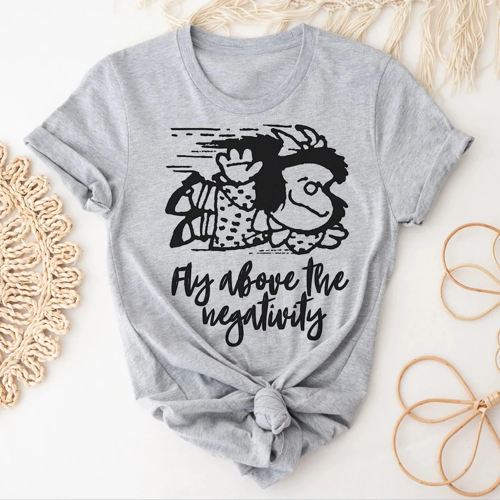 

Футболки Mafalda женские Аниме Манга смешные футболки y2k смешная аниме одежда