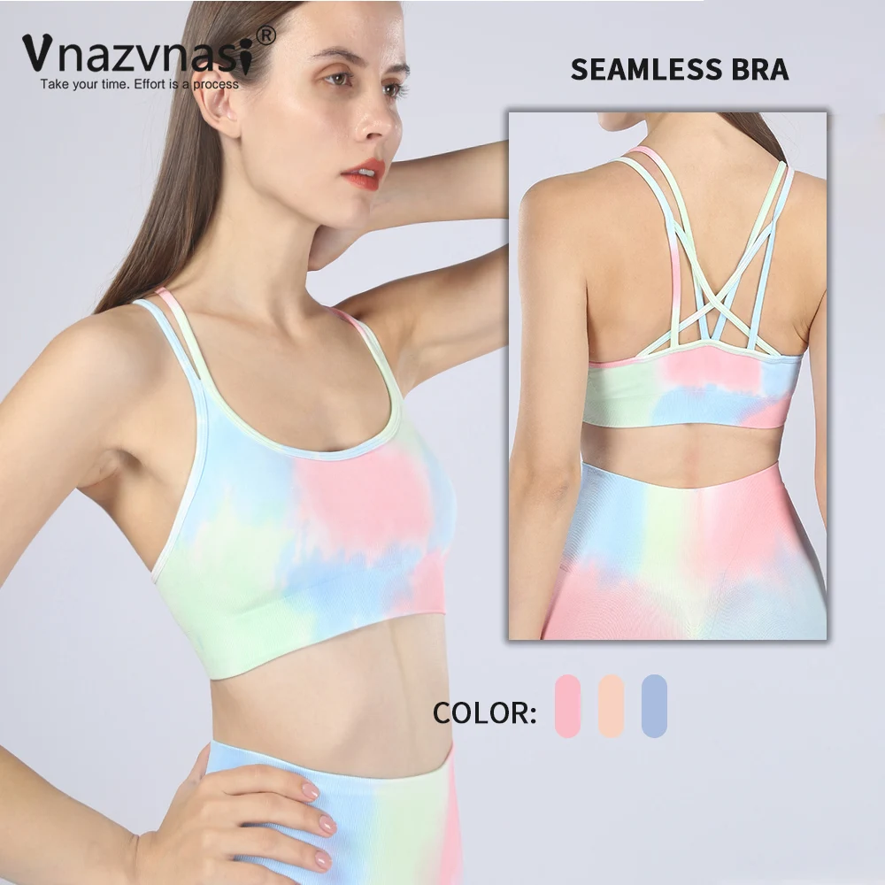 

Vnazvnasi Seamless Bra for Women Short High Quality Yoga Underwear Stretch Sport Tops for Fitness Workout Clothes Sportswear Gym