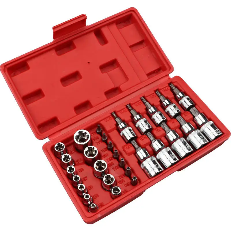 

Top Selling Factory Supplier Wholesale 29pcs 30Pcs Socket Set 3/8" Drive Security Garage Tool Fast Repair Tools Kit