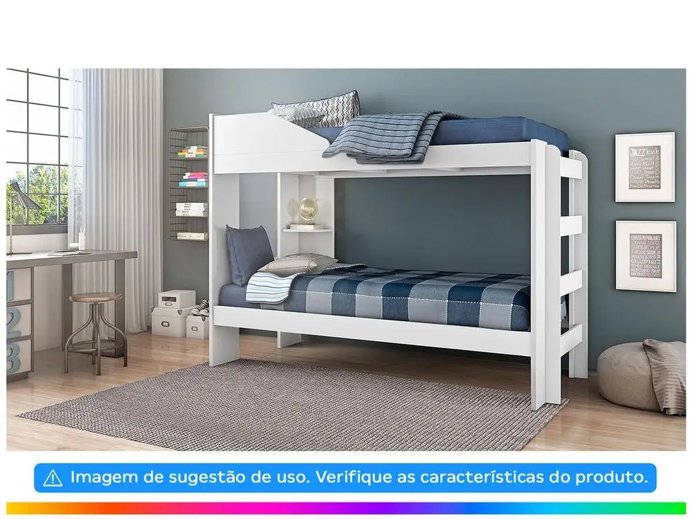 Beliche de MDF/MDP Conquista Móveis Indy 2