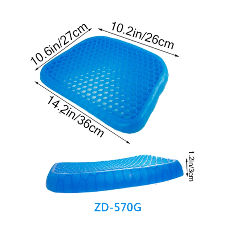Seat Cushion Breathable Butt Pad Ice Pad Gel Pad Non-slip Wear-resistant Soft and Comfortable Outdoor Seat Cushion Car Seat 