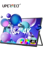 uperfect 18.4 inch 4k uhd portable gaming monitor hdr 3ms freesync ips hdr computer display bulit in dual speakers vesa osd menu