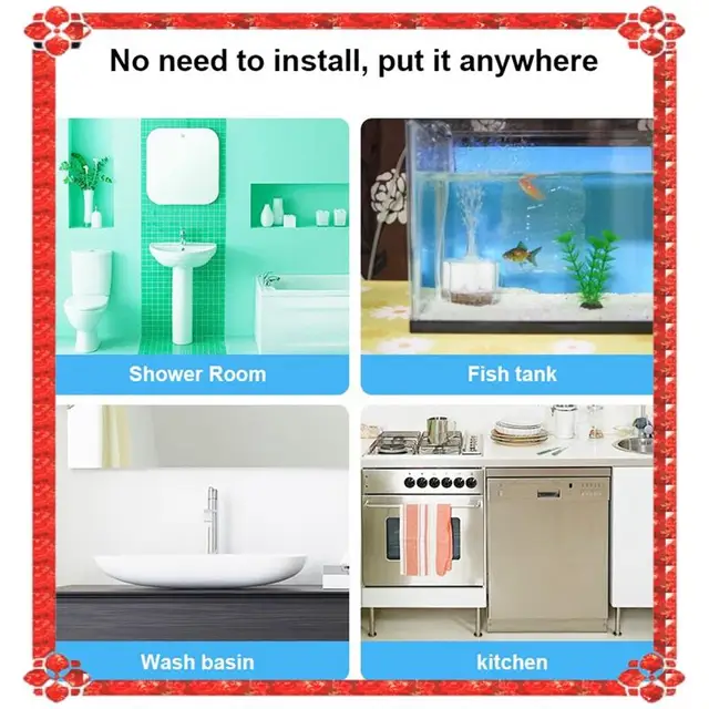 24-Hour Delivery Water Sensor 90Db Alarm Water Leak Detector Alert Monitoring Of Leaks And Drip Alarm For Kitchen Bathroom Basem 6