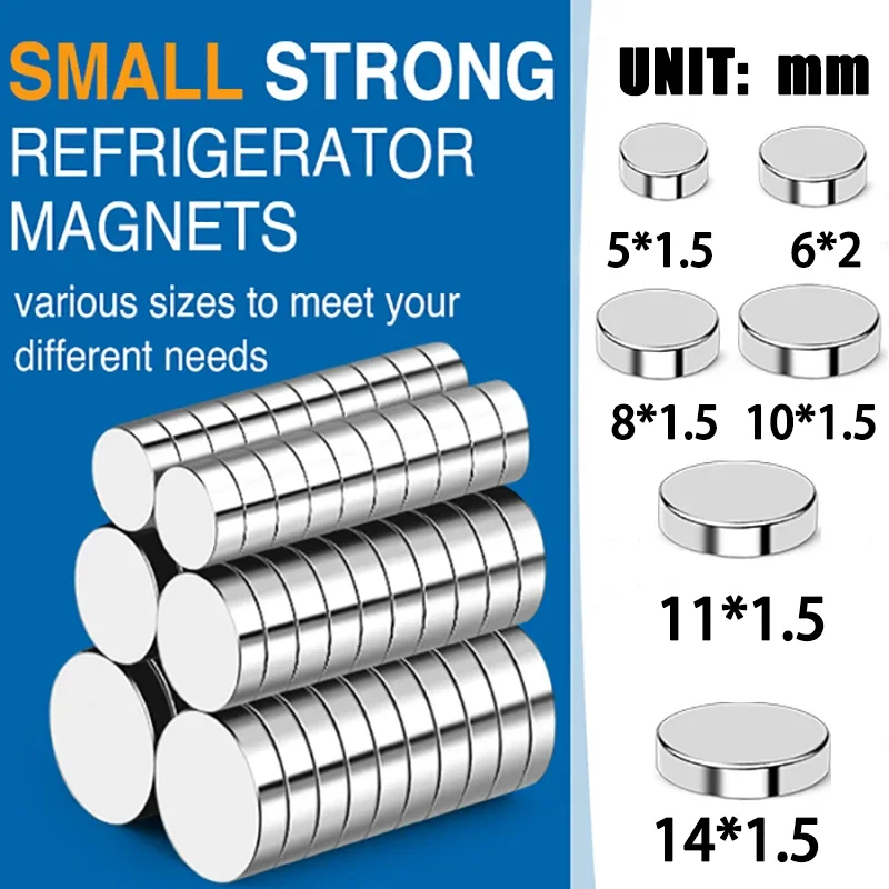 30 Pcs Super Strong Neodymium Magnets, 12 x 3mm Small Round Fridge Rare  Earth Magnets for Crafts, Tiny Neodymium Office Magnets for Whitboard, Dry  Erase Board, DIY, Scientific Models