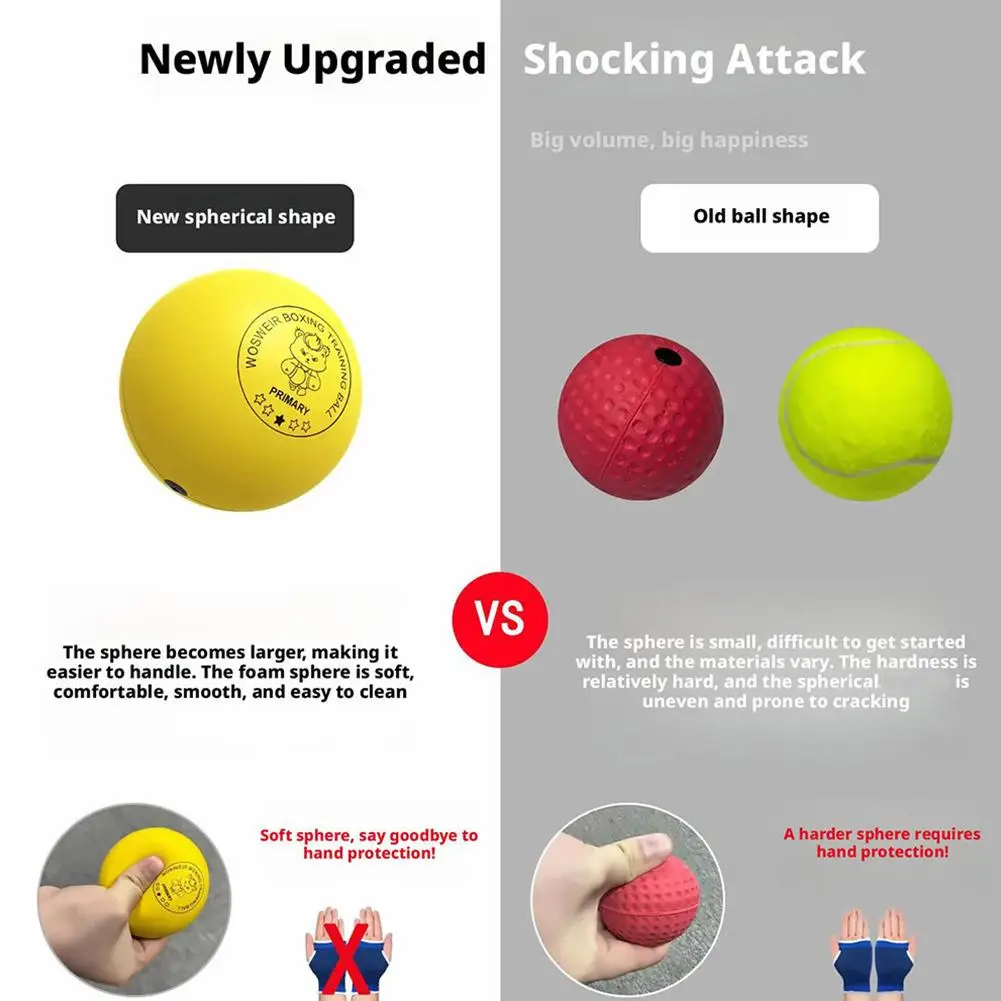 Boxing Reflex Ball With Head Band Fighting Speed Training Punch Ball Muay MMA Exercise Kid Adults Home Equipment