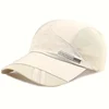 1pc Breathable Mesh Baseball Cap, Quick-Dry Polyester Sports Hat for Fishing Golf Sun Protection,  Breathable Fishing Golf Cap 3
