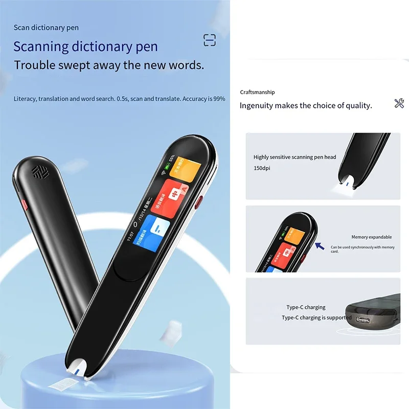 

2023 Vormor умная китайская, английская, японская, Корейская офлайн-сканирующая ручка для чтения в бизнес-стиле