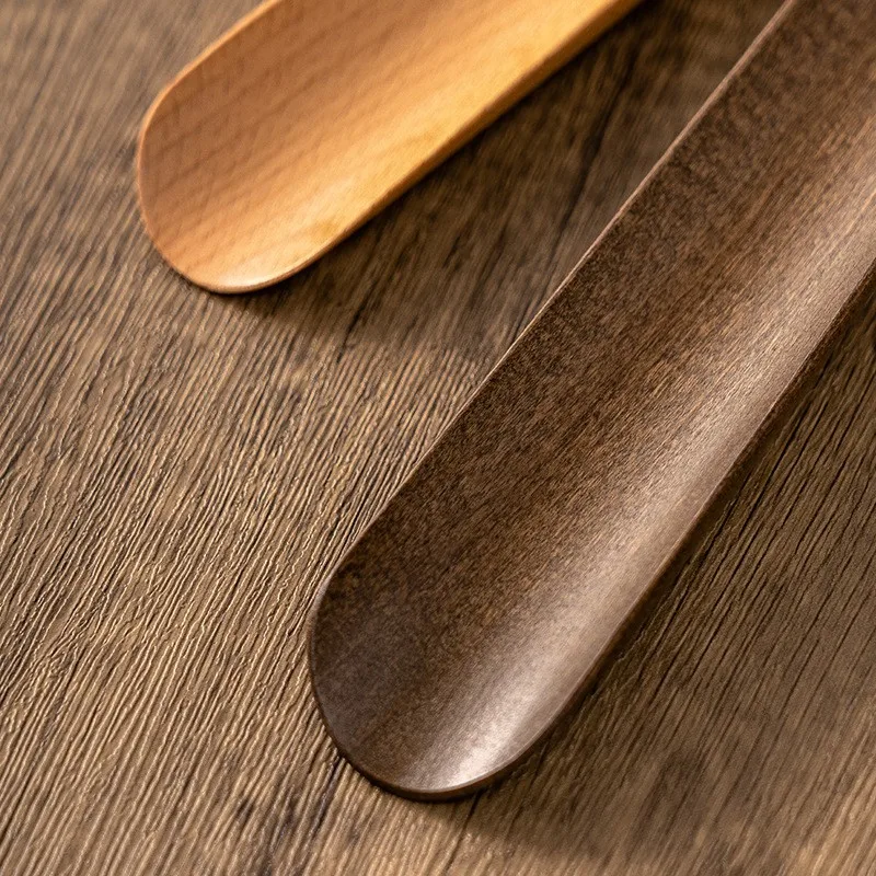75cm Magnetic shoehorn Wooden Long Handle Shoehorn Shoe Horn Wear Shoe Easier Support for customized Logo 4