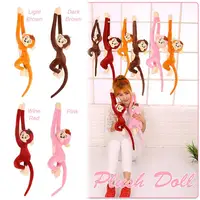 65CM Cute Long-Armed Monkey Shaped Plush Toy Monkey Long Arm Tail Soft Plush Hanging Doll Toy Party Decors Curtains Hanger 2