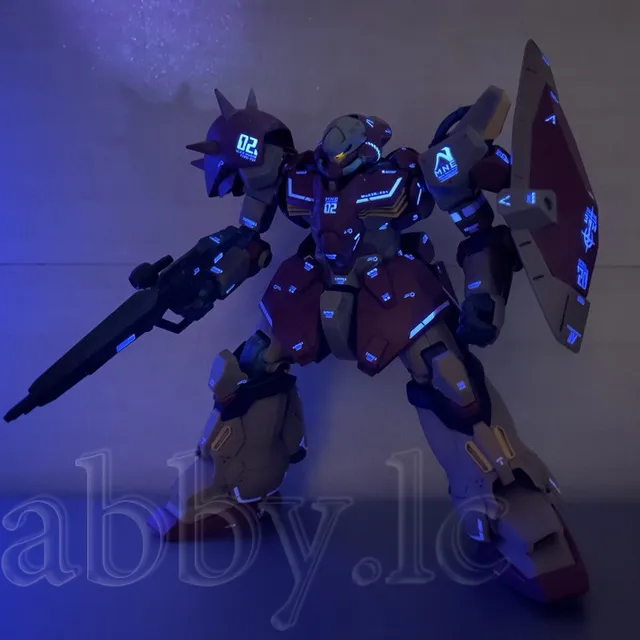 for HG UC 1/144 Me02R-F01 Messer Type F01 Water Slide pre-Cut UV Light-Reactive Details Decal Sticker Reprint ver Ghost G-REWORK 6