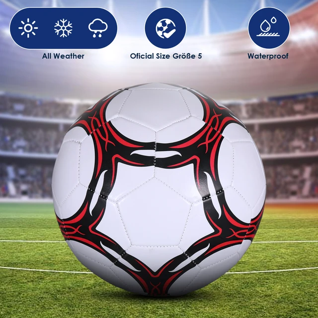 PVC Soccer Balls Official Size 5 Professional Match Training Football Machine Sewing Wearproof Anti-slip High Quality Football