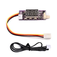 DC 12V 4 Wire PWM Fan Temperature Governor Speed Digital Display Support 3A On/Off Control 2