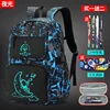 2024 Waterproof Luminous children School Bags For Boys teens Kids School Backpack Orthopedic Primary Schoolbag Book Bag Mochila 2