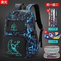 2024 Waterproof Luminous children School Bags For Boys teens Kids School Backpack Orthopedic Primary Schoolbag Book Bag Mochila 2