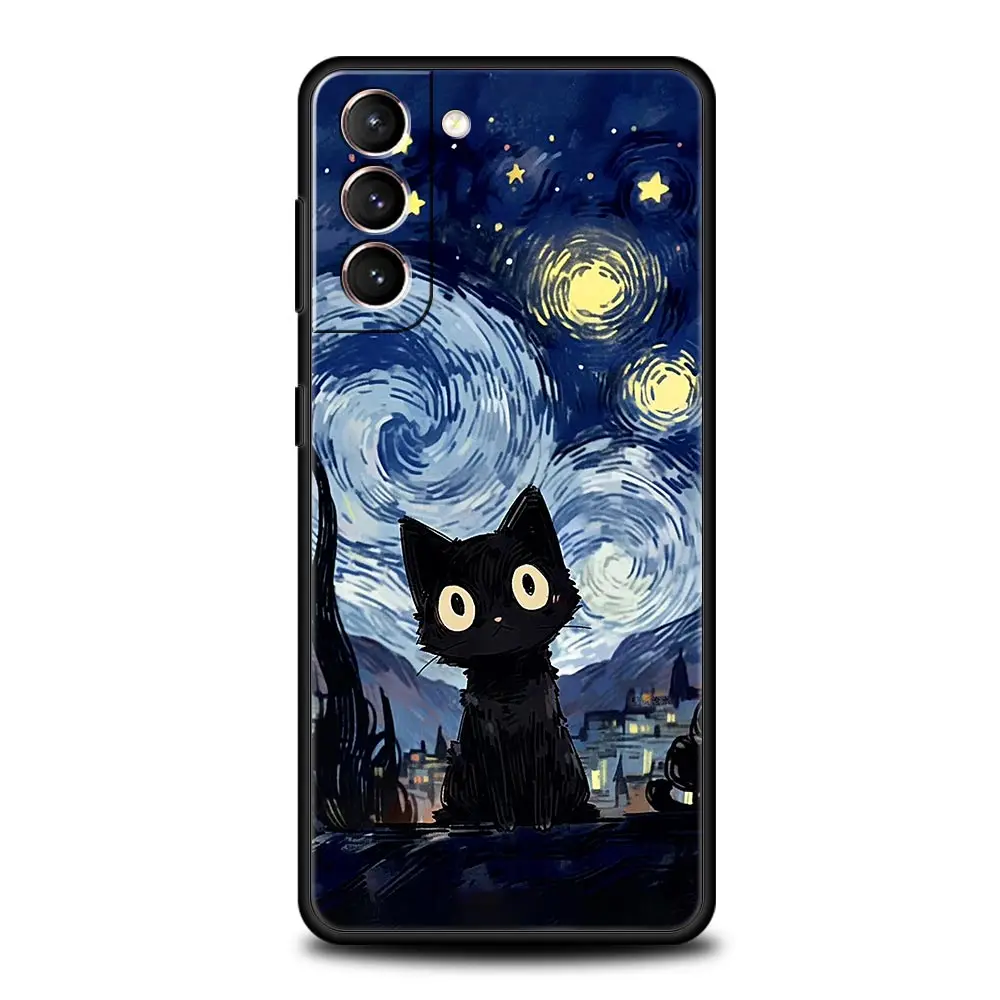Retro Van Gogh Oil Painting Soft Silicone Phone Case