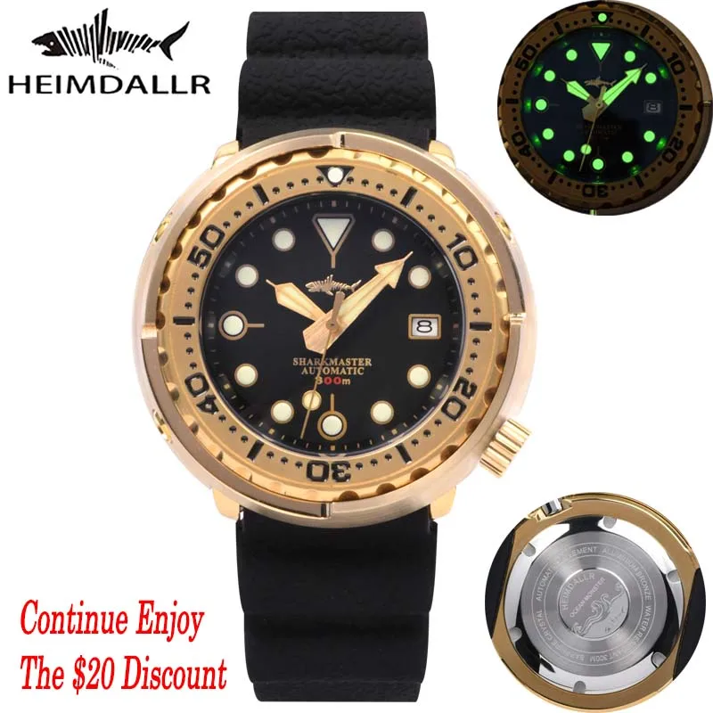 Heimdallr Tuna Dive Watch NH35 Movement Aluminium Bronze