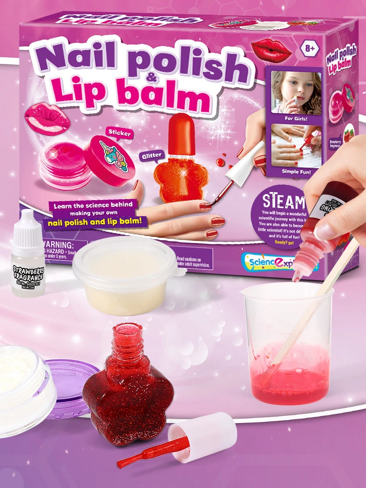

Children Makeup Tools Lipstick Nail Polish Shape Silicone Mold Party Chocolate DIY Fondant Cake Decorating Tool Dessert Mold