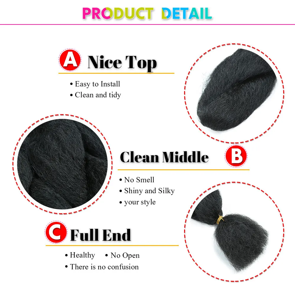 Synthetic Crochet Vixen Bundles 26 inch Kinky Straight Crochet Hair for Black Women Premium Synthetic Fibers Crochet Braids 3
