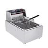 Restaurant Fries Chips Frying Machine  / Double Tank Industrial Electric Commercial Deep Fry 220V 2