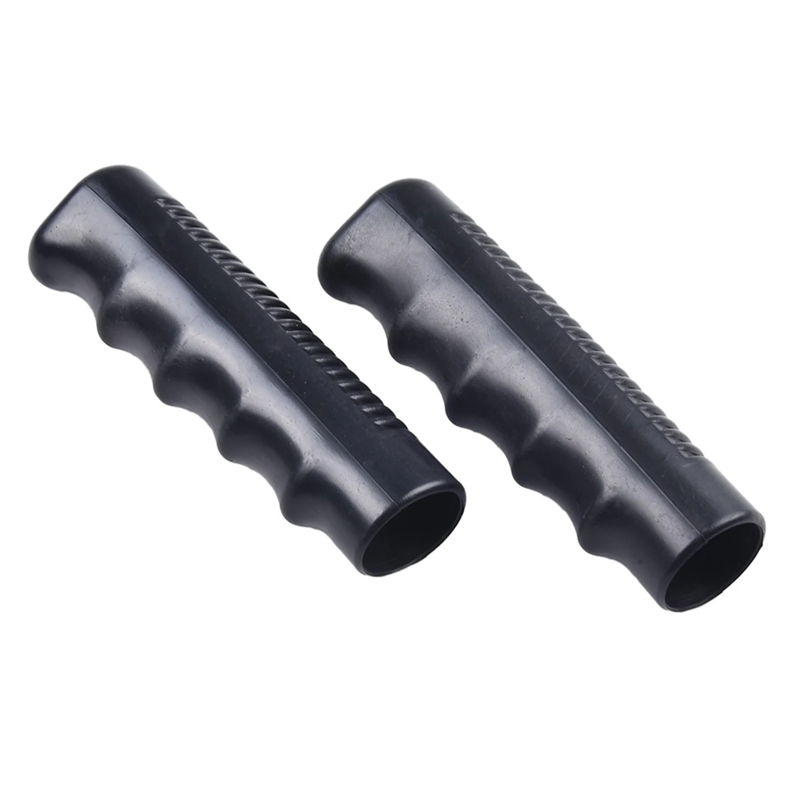 2Pcs Wheelbarrow Rubber Handles, Round Tubes Black Replacement Universal Handles PVC Anti-slip Handle Cover Industrial Tool Part