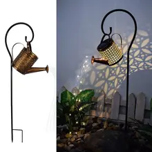 

Solar Powered Watering Can Sprinkles Fairy Waterproof Shower Art LED Light Lantern For Outdoor Garden Lawn Courtyard Decoration