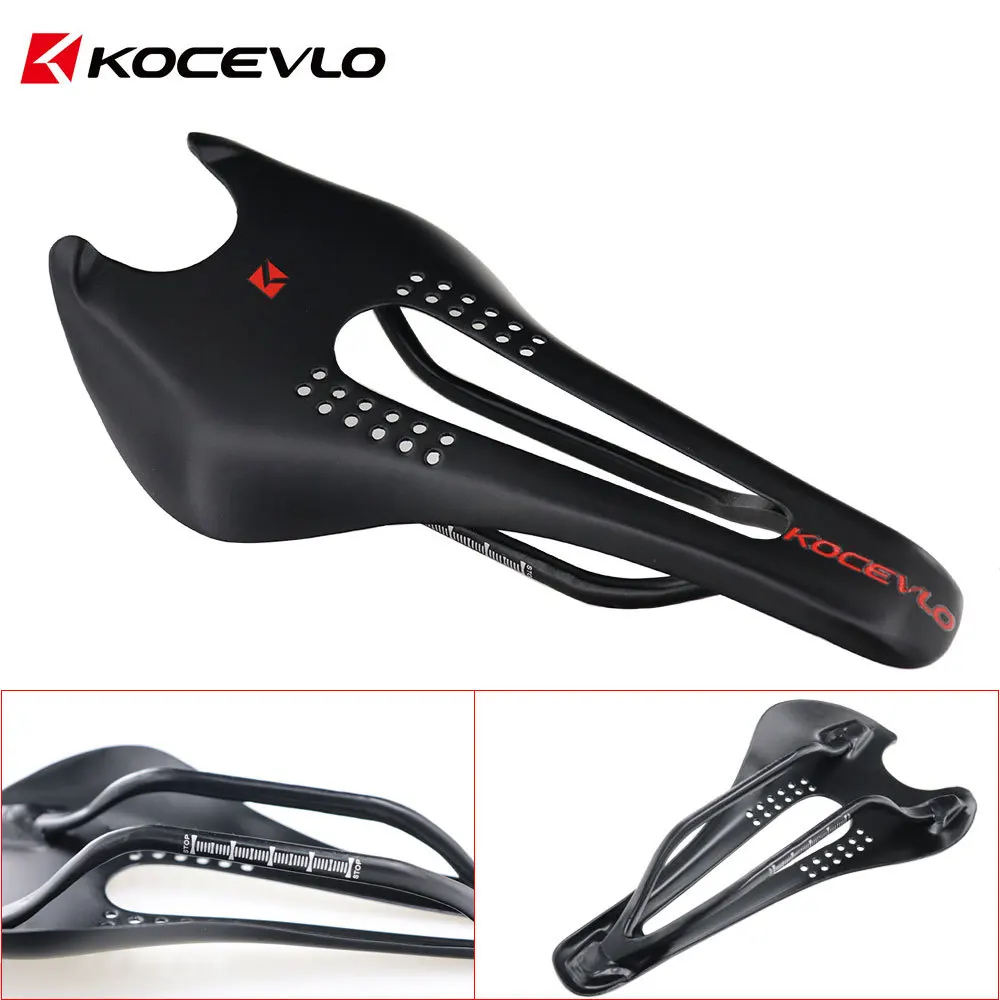 Coussin De Selle De Vélo en Fibre De Carbone, Ergonomique