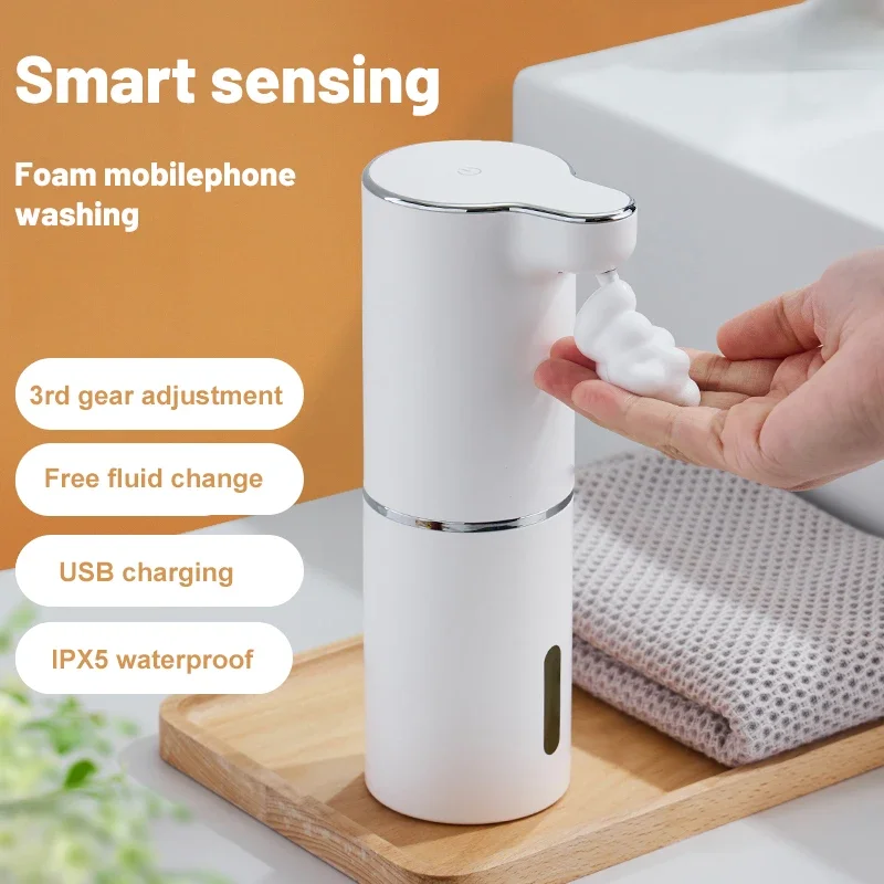1PC 300ML Automatic Foam Soap Dispensers Smart Foam Machine Infrared Liquid Soap Dispenser Pump Hand House soap dispenser foaming soap dispenser