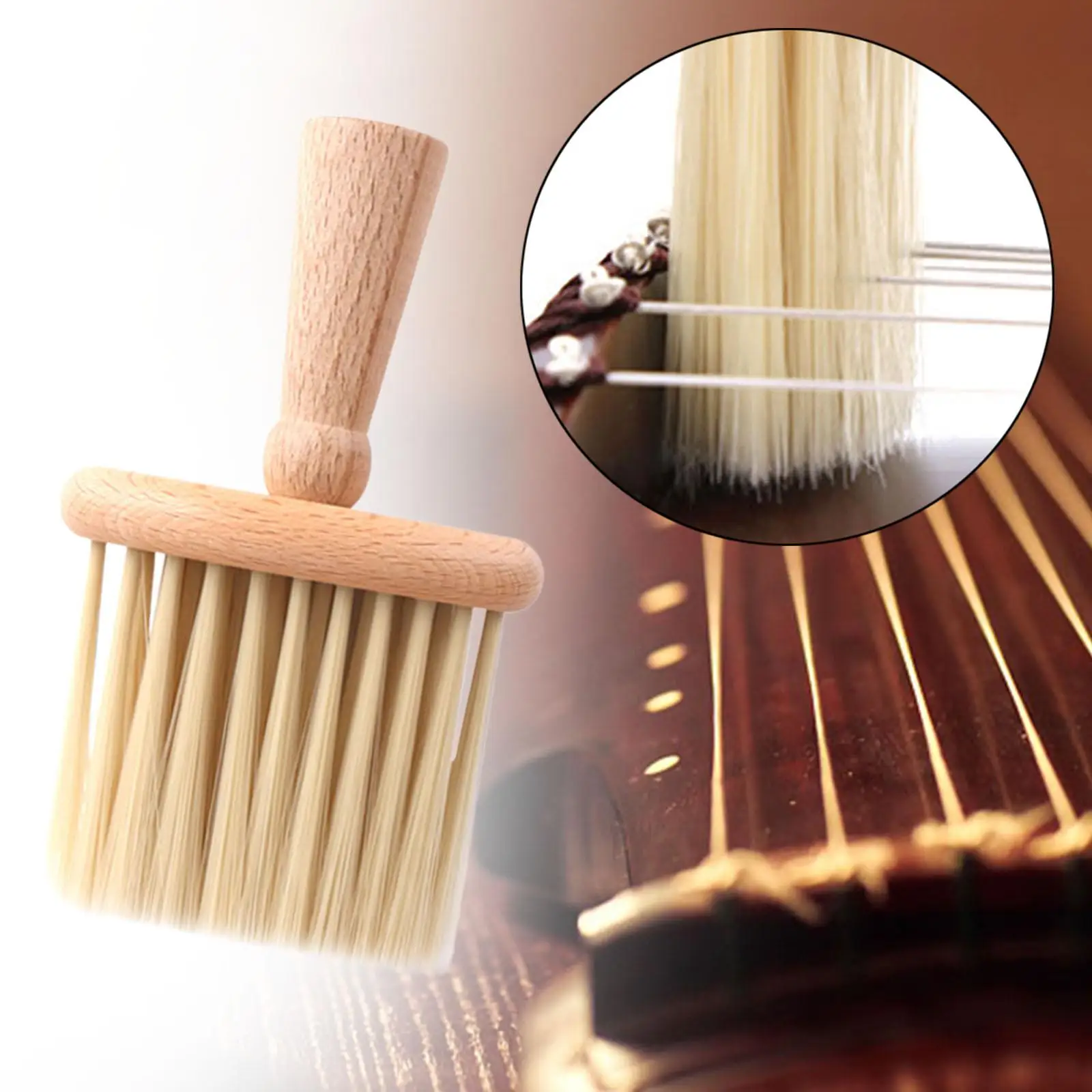 Guzheng 청소 브러시 ??부드러운 강모 악기 청소 도구 소형 14cm 기타 스트링 클리너 브러시 바이올린 브러시 케어