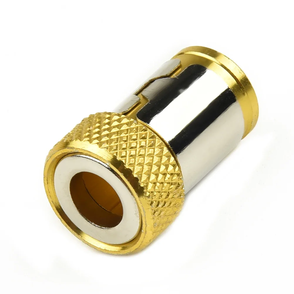 Screwdriver Head With Magnetic Locator Universal Magnetic Ring Alloy Steel 1/4 Metal Screwdriver Bit Magnetic Ring