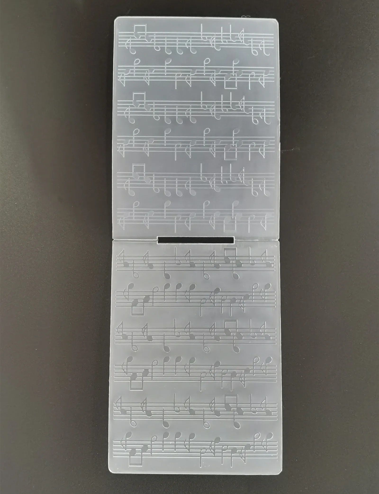 Music Note Drawing stencil Embossing Folder for Card Making DIY Plastic Scrapbooking Photo Album Card