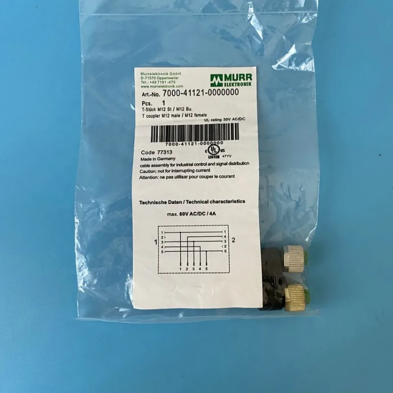 

Murr Elektronik 7000-41121-0000000 7000-41131-0000000 7000-41181 0000000-7000 41135-0000000-T-муфта Y-образный соединитель