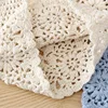 Popular  Beautiful Women Summer  Cotton Crochet Slouchy Beanie Hat Handmade Knit Cutout Summer Floral Skull Cap 6
