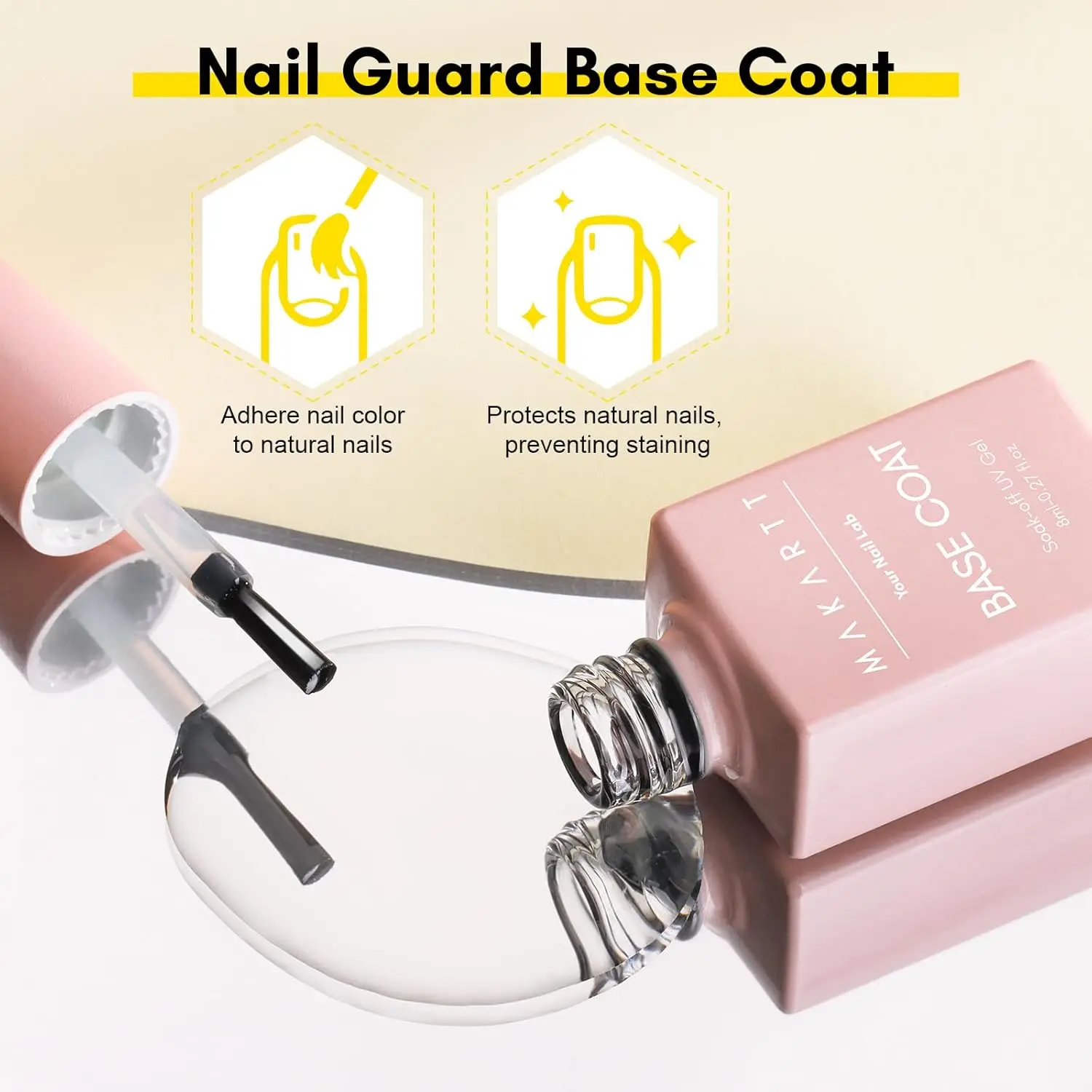 Nail Art Set Gel Top Coat and Base Coat Kit