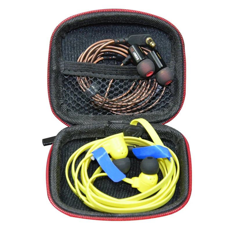 Compact and Durable EVA Zipper Case for Earphones and Bluetooth Headsets