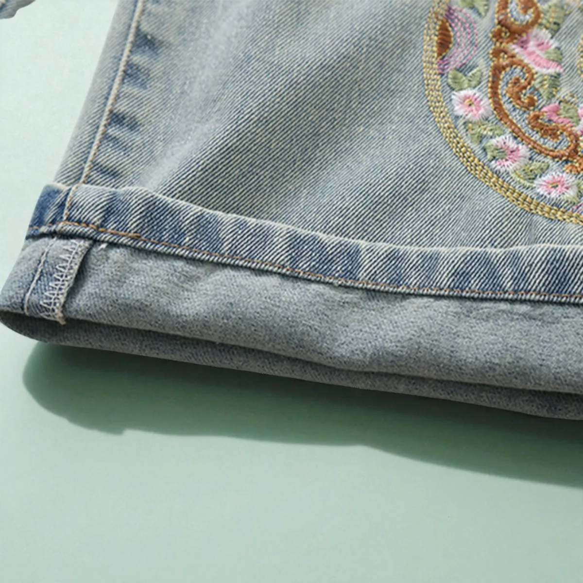 السراويل للفتيات الجينز المراهقين ملابس الأطفال فراشة طباعة السراويل ربيع الخريف الطفل الاطفال الملابس الجينز 6 8 10 12 14 Y