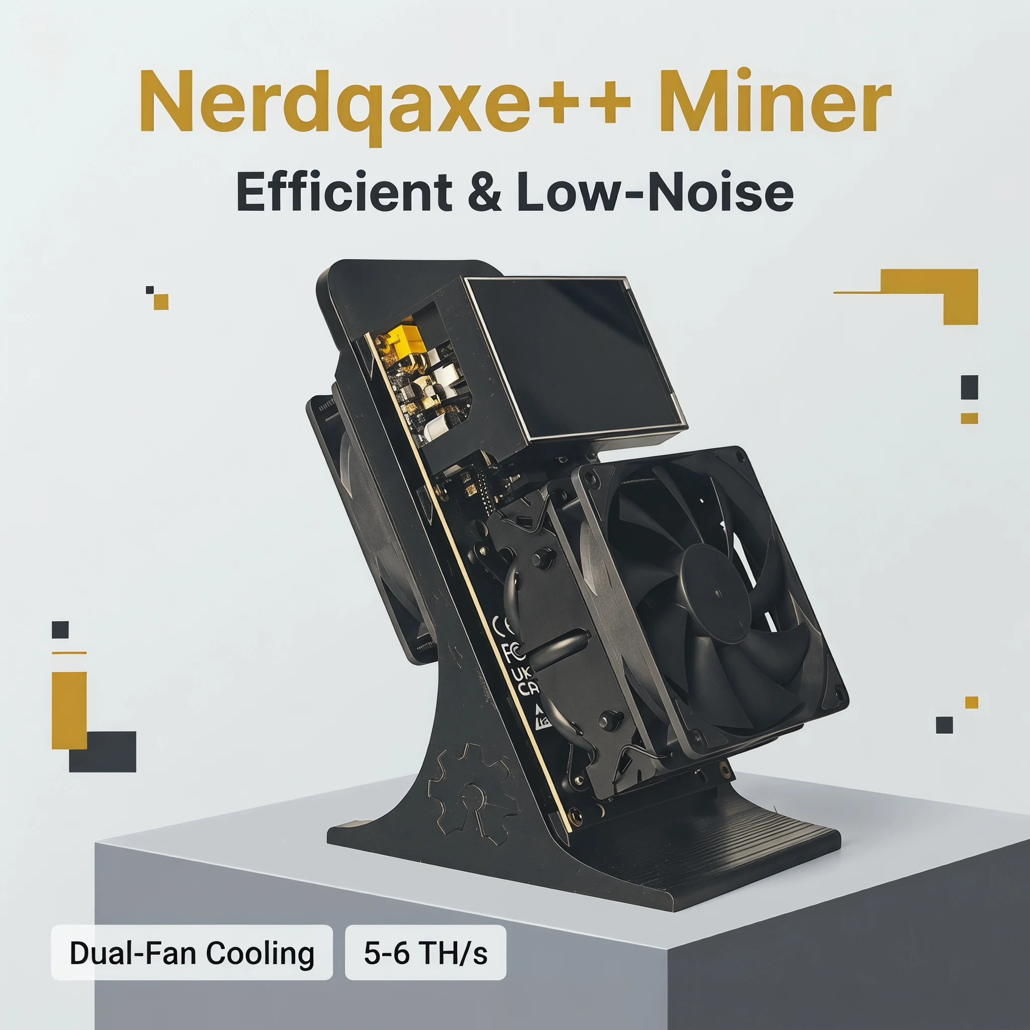 Nerdqaxe++ ASIC Mining Rig