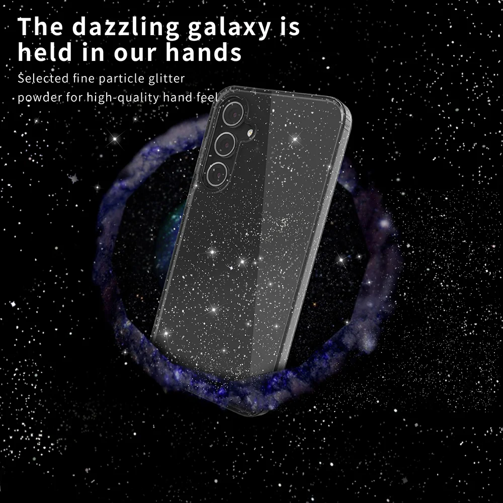 Luxury Glitter Transparent Shockproof Phone Case Cover