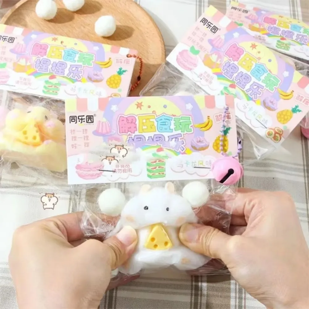 Squishy Fidget Toys Mochi Kawaii Soft Hamster Cute Flocking Plush Dolls Squeeze Anti Stress Relief Kids Gifts Лапка Антистресс 4