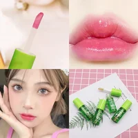 1PCS Moisturizing Natural Aloe Essence Lip Gloss Changable Color Portable Waterproof Long Lasting Nutritious Lips Care Lipstick 2