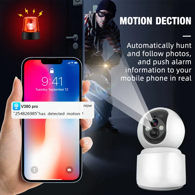 10X Zoom WiFi Camera 5MP Baby Monitoring 1-4Pcs Home Security Built-in Battery PTZ Optical CCTV Auto Tracking Surveillance IP Ca 4