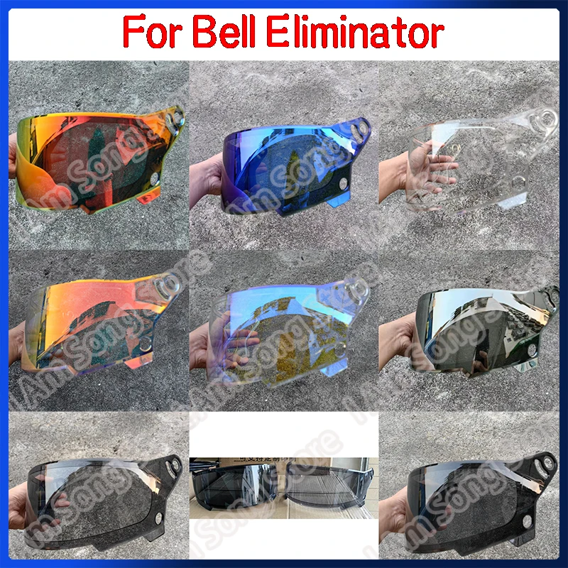 Motorcycle Helmet Visor For Bell Eliminator Anti-scratch UV Wind Shield Glasses Visor Eliminator Helmet Visor lens helmet visor for hjc hj 33 i90 motorcycle helmet accessories replace extra lens shields uv protection motorbike glasses for hj33