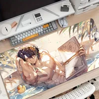 1pc Honkai Star Rail Dr.Ratio Mouse Pad Desk Mat With Pad Gaming Accessories Prime Gaming XXL Keyboard Pad Padding Mat 1