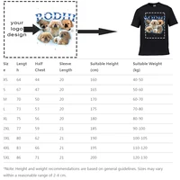 T-shirt homme 100% coton votre propre conception t-shirt homme marque Logo/image personnalisé bricolage impression t-shirt col rond hommes hauts 6