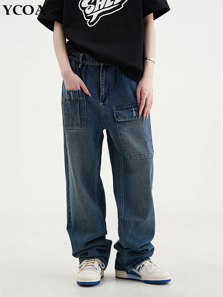 

Men's Trousers Baggy Jeans Cargo Pants Oversize Korean Fashion Y2k Streetwear Hip Hop Casual Vintage Aesthetic Unisex Clothing