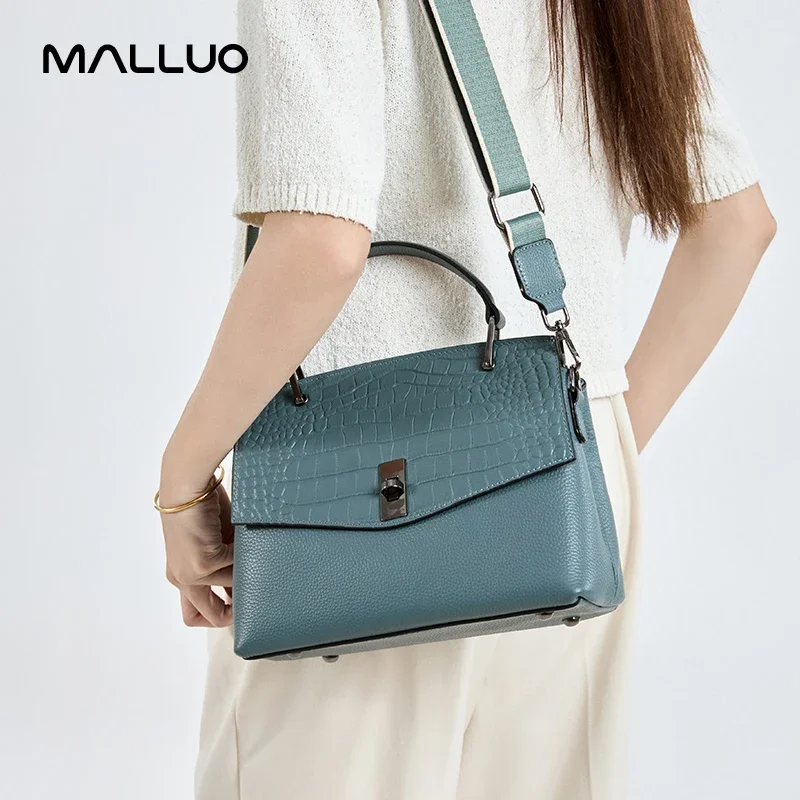 Cowhide Genuine Leather Women's Handbag Vintage Tote Bag Luxury Brand Female Crossbody Fashion Shoulder Satchel Bags For Ladies