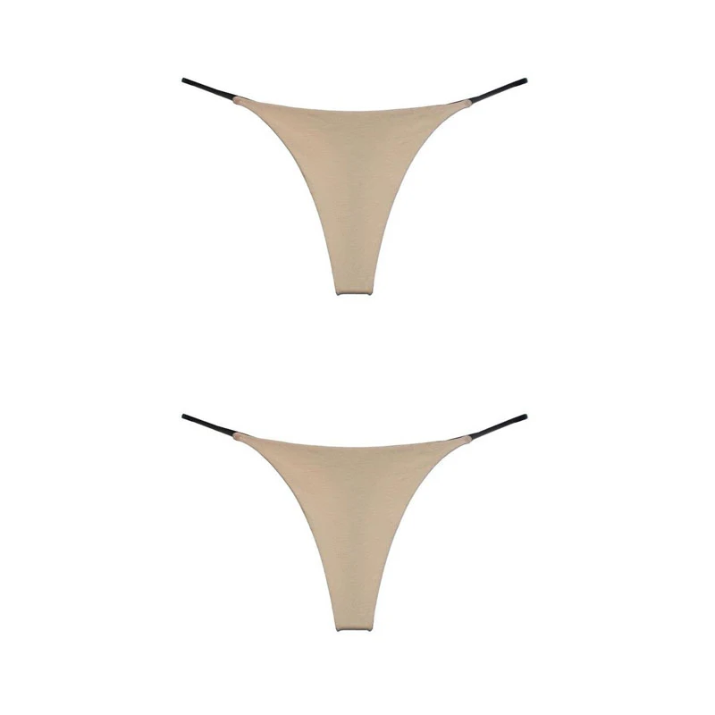 1/2pcs Womens Sexy Lingerie Low Rise Thongs Ultra-Thin Strap Sport Yoga T-Pant Bikini Breathable Seamless Underwear Knickers 5