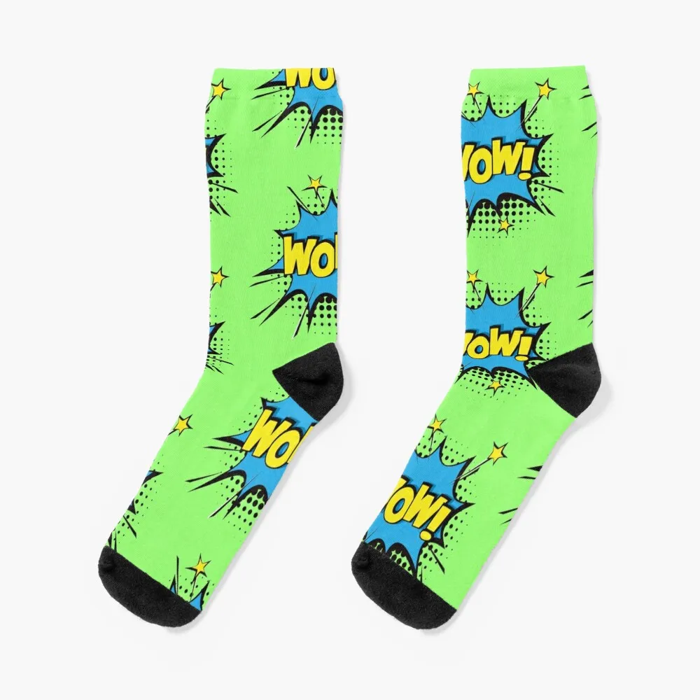 WOW! Socks Running christmass gift Rugby gift Socks For Women Men's