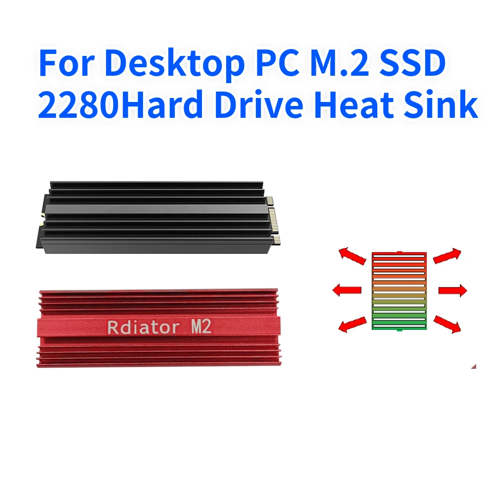 M.2 Ssd Nvme Heat Sink Heatsink M2 2280 Ssd Hard Disk Aluminum Heat