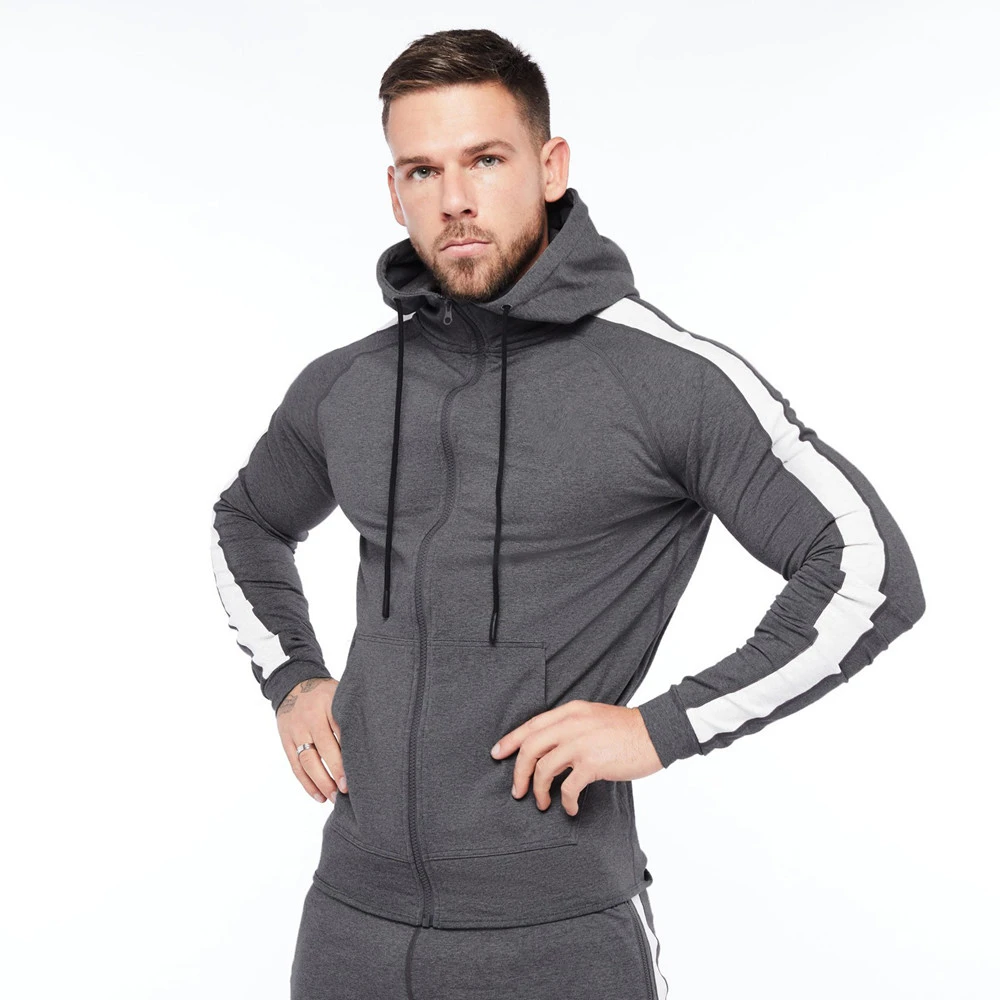 gesto Fábula Cooperación Men Fitness Bodybuilding Sweatshirt Hoodie Gym Workout Hooded Zipper Jacket  Male Joggers Sportswear Casual Brand Clothing Tops| | - AliExpress